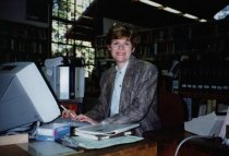 Library staff, Cathy Blumberg, 1994