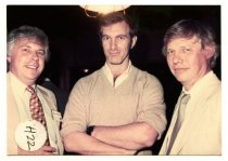 John Sayles and John Korty at the Opening Night Film, 1984