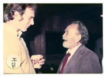 John Sayles and Waldo Salt at the Opening Night Film, 1984