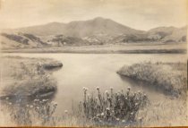 Black & White Canvas Backed Photograph of Mt. Tamalpais