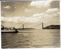 Golden Gate Bridge under construction, 1935