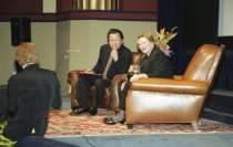 Dianne Wiest and Ben Fong-Torres, 2002