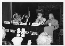 Peter Cowie, Barry Levinson, James Toback, and Saul Zaentz, 1997