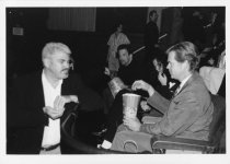 Gary Ross and William H. Macy at a Closing Night Screening, 1998