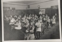 Summit school students seated in class, 1910