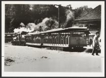 Mount Tam and Muir Woods Railway train at Mill Valley station,  circa 1915