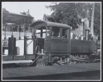 Mt. Tamalpais and Muir Woods Railway engine and passenger car, 1909