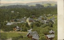 View overlooking downtown Mill Valley, California