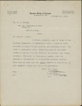 Letter from Thomas, Beedy & Lanagan to R.H. Ingram
