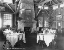 Dining Room at the Muir Woods Inn, Mt. Tamalpais, circa early 1900's