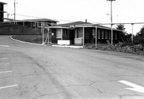 Building 202 from visitor lot, U.S. Airforce Station on Mt.Tamalpais, 1984