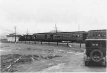 The last Northwestern Pacific train passing by Almonte Station, circa 1920