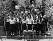 Tamalpais High School National typewriting first place winners, 1939