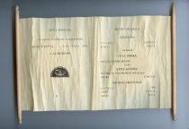 Roman Dinner menu, 1925