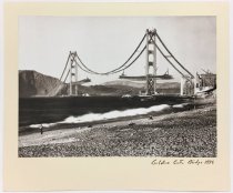 Golden Gate Bridge under construction, 1936