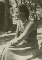 Caroline Wasserman at Tuolomne Family Camp, early 1950's