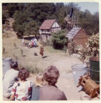 Actor looking back in the Mountain Play "Rip of the Mountain", 1962