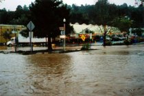 The 2005 Mill Valley flood-corner of La Goma and Sycamore, 12/30/2005