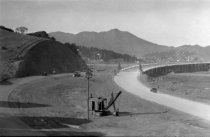 Paving & constuction of the Richardson Bay Bridge, circa 1930's