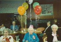Irene Coffin celebrating her 100th birthday,1988