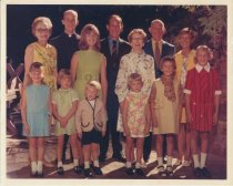 Family portrait of the Beswick family, circa early 1970's