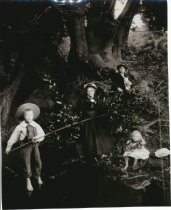 Borgeson family photo by creek, circa 1880s