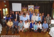 Rotary Club of Mill Valley posing with the District Governor, Sept., 2017