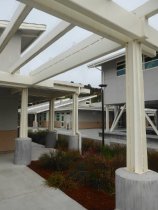 Edna Maguire School architectural detail, 2018