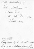 Ted Wellman and Grace Finn, 1925