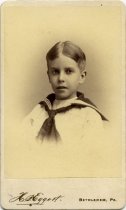 Studio portrait of James Jenkins (1886-1960), age 9, 1895
