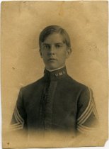 James Jenkins (1886-1960) in military aademy uniform, 1902