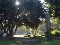 Fernwood Cemetery stone monument, 2019