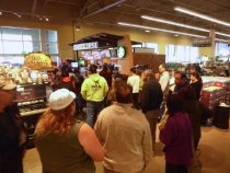 PSPS generated line at Starbucks in Strawberry Safeway, 2019