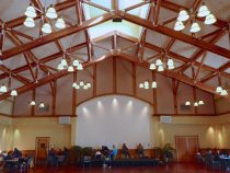 Mill Valley Community Center hall during PSPS, 2019