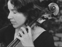 Monica Maguire, playing cello, 1970's