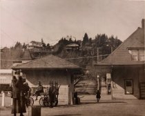 The Depot the day after the 1922 snowstorm, 1922