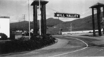 Road turning into or out of Mill Valley, circa 1940's