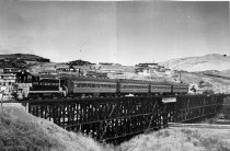 Last ride of Southern Pacific's first diesel engine No. 1000, July 28, 1962