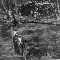 Library Boat Race on Old Mill Creek, 1973