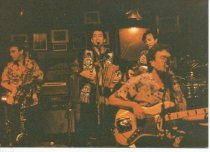 On stage at Sweetwater during the Village Music 19th anniversary party.