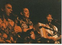 On stage at Sweetwater during the Village Music 19th anniversary party.