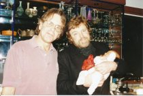 Bob Weir and friend holding baby