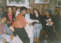 Willie Dixon and Sons with Sugar Blue (in cap, second from right) , Jeannie