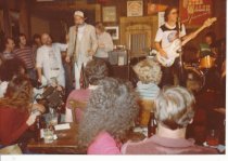 On stage at Sweetwater, taken from behind crowd