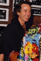 standing, at Sweetwater. Written on back "My favorite guitarist - Ry Cooder