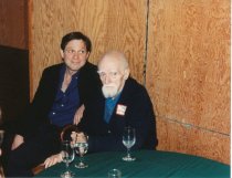 Joe Miller and unidentified man, date unknown