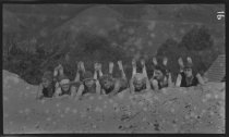Willow Camp group of women lying down, 1918