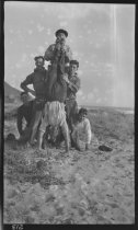 Willow Camp pyramid with handstand, 1919