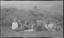 Willow Camp - seated group photo, 1919