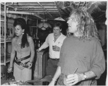 Pearl Harbour, (right) and Sammy Hagar (left) In Sweetwater basement, durin